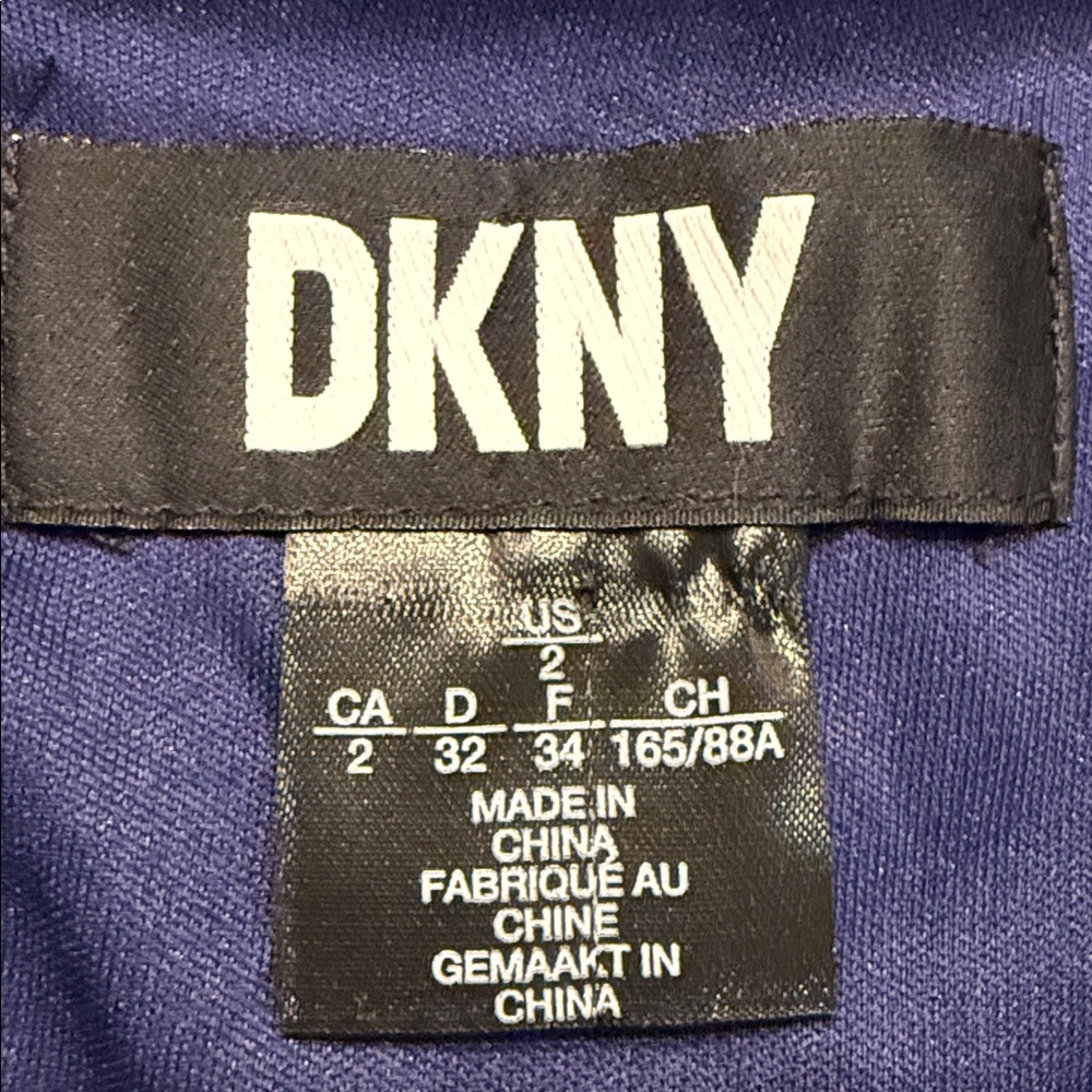 DKNY Elegant Blue Leopard Print Dress 2 - Picture 11 of 11